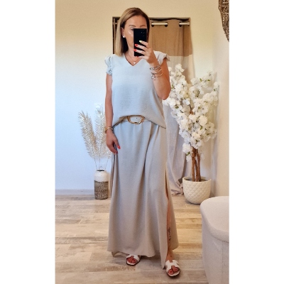 JUPE CARLA BEIGE