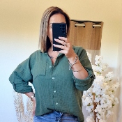 CHEMISE LEILA KAKI