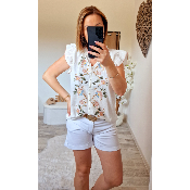 SHORT BLANC