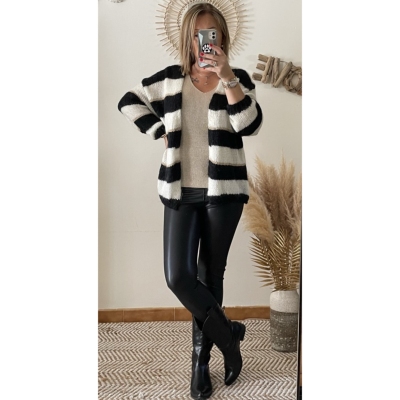 GILET CAROLE NOIR