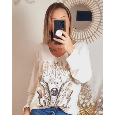 PULL BEIGE LILOU
