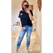 TEE-SHIRT NOIR LANA