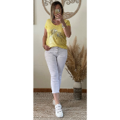 JEANS BLANC 7/8