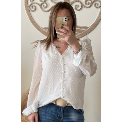 BLOUSE PLUMETIS
