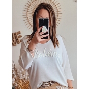 PULL BOHEME BLANC