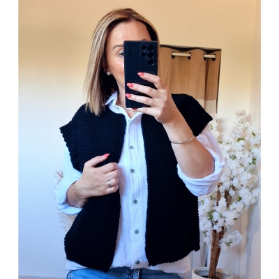GILET ROMY NOIR