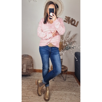 PULL ROSE NATHALIE