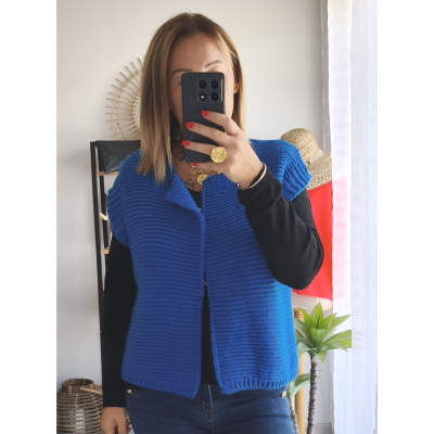 GILET SAMANTHE BLEU