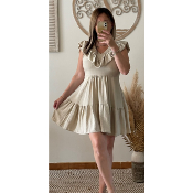 ROBE BEIGE MORGANE