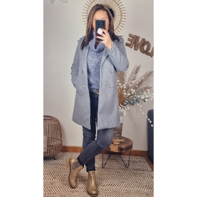 MANTEAU GRIS