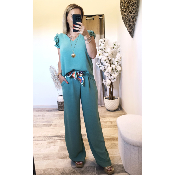 PANTALON VERT D'EAU LUCIE