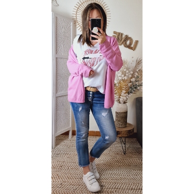 GILET ROSE