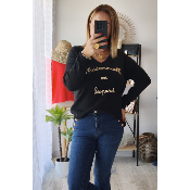 PULL NOIR MADEMOISELLE LEO