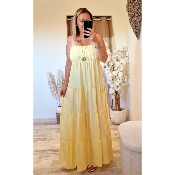 ROBE BUSTIER JAUNE