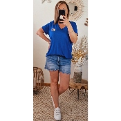 TEE-SHIRT BLEU ETOILE