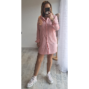 ROBE CHEMISE ROSE