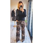PANTALON LILOU LEOPARD