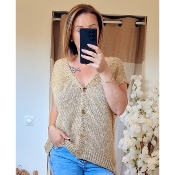 GILET DOREE