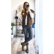 GILET SANS MANCHE CHOCO