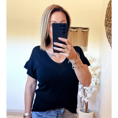 TEE-SHIRT AMINA NOIR