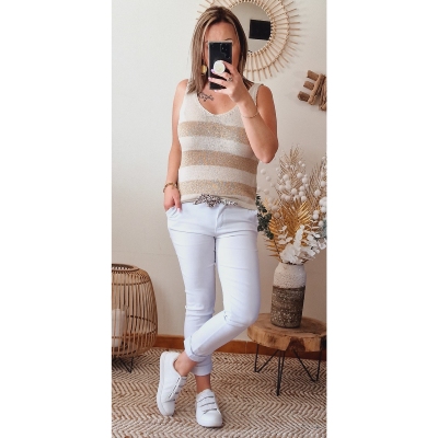 CHINO BLANC