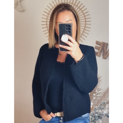 GILET NOIR LUCIE