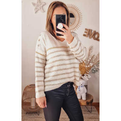 PULL PRALINE BEIGE