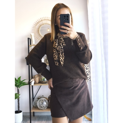 PULL GABRIEL CHOCOLAT