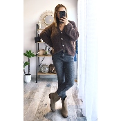 GILET NICOLE CHOCOLAT