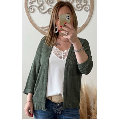 GILET KAKI MARIE