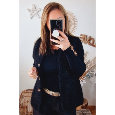 GILET LARA NOIR