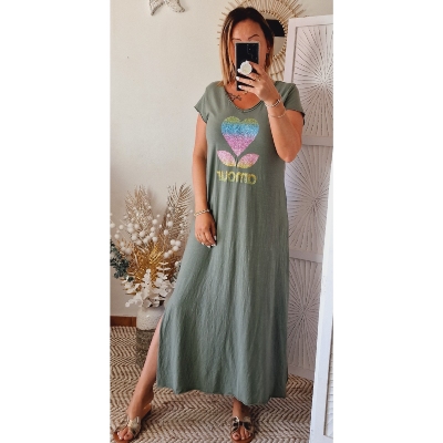 ROBE LYDYA KAKI