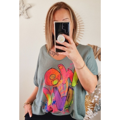 TEE-SHIRT PEINT