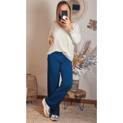 PANTALON BLEU CANARD LALI