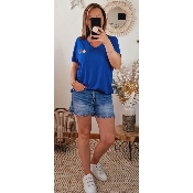 TEE-SHIRT BLEU ETOILE