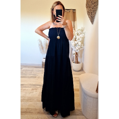 ROBE BUSTIER NOIR