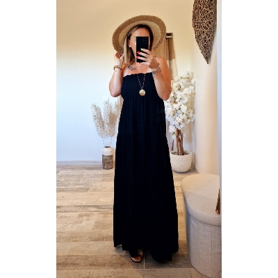 ROBE BUSTIER NOIR