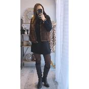 GILET FOURRURE CHOCOLAT