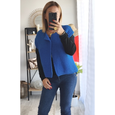 GILET SAMANTHE BLEU