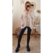 PULL OVERSIZE BEIGE