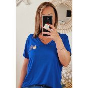 TEE-SHIRT BLEU ETOILE