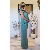 PANTALON VERT D'EAU LUCIE