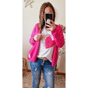 GILET FUSHIA