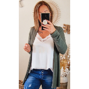 GILET AMOUR KAKI