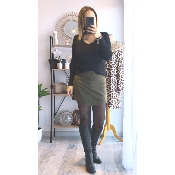 JUPE SHORT KAKI