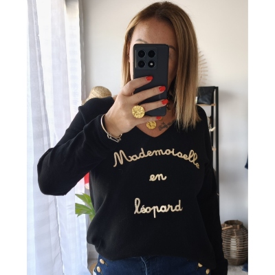 PULL NOIR MADEMOISELLE LEO