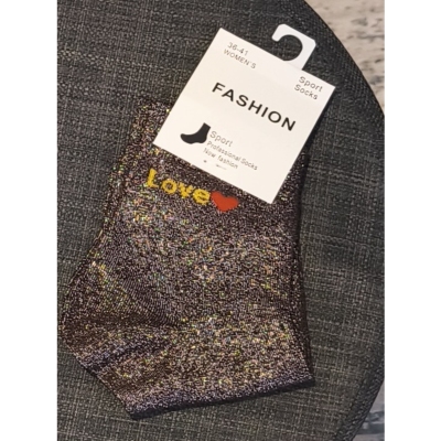 CHAUSSETTE LOVE MARRON