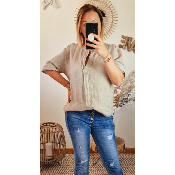 CHEMISE ETOILE BEIGE