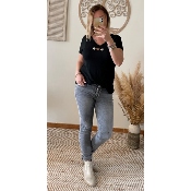 JEANS GRIS SOPHIE ( taille normal)