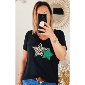 TEE-SHIRT NOIR STAR